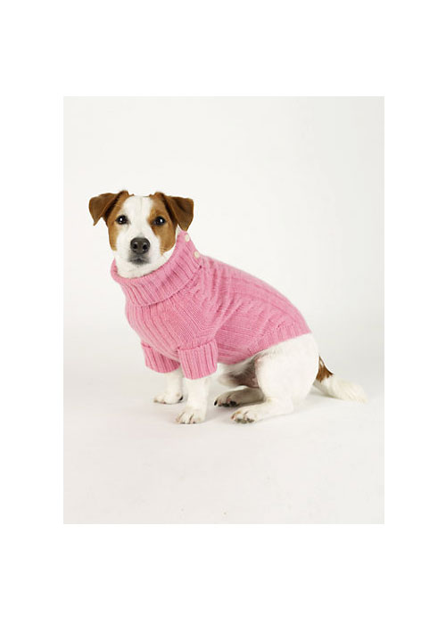 Ralph Lauren Cabled Cashmere Dog Sweater