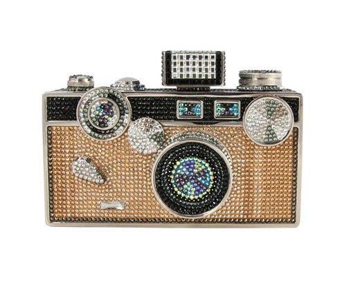 Judith Leiber Couture Camera Crystal Minaudiere