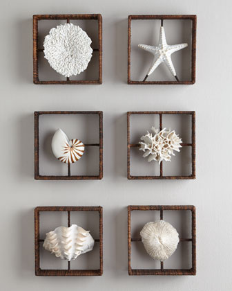 Faux Coral Shadowboxes