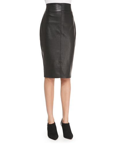 Bailey 44 - High-Waist Faux-Leather Pencil Skirt