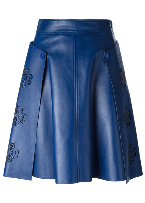 Alexander McQueen Laser Cut Floral Skirt