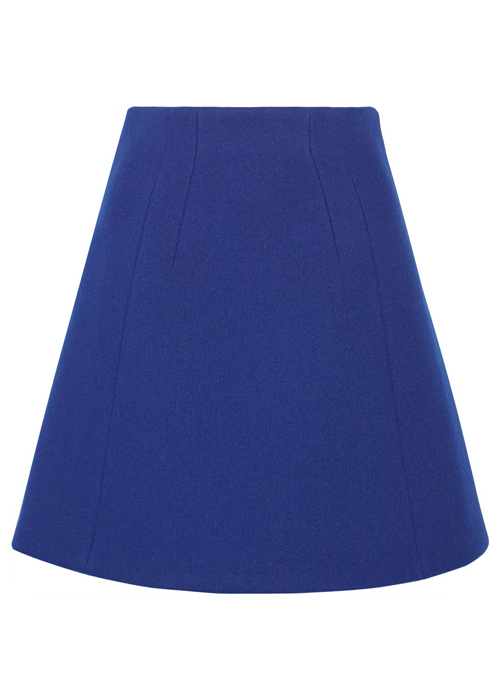 Proenza Schouler Bonded wool-blend A-line skirt