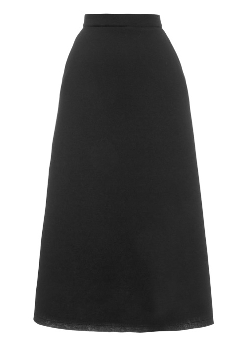 Être Cécile - Black A-Line Midi Skirt