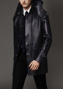 Burberry - Bonded Nappa Leather Coat with Detachable Hood