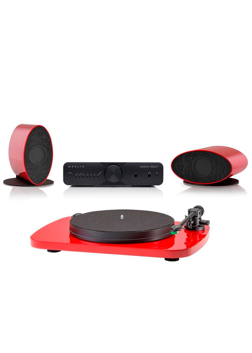 Musical Fidelity Merlin Audio System Package With Round Table Turntable

