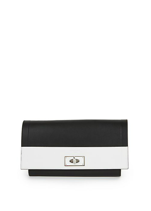 Givenchy - Shark Two-Tone Leather Clutch
