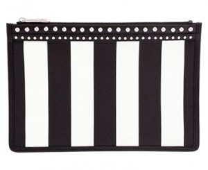 Givenchy - Studded Striped Clutch