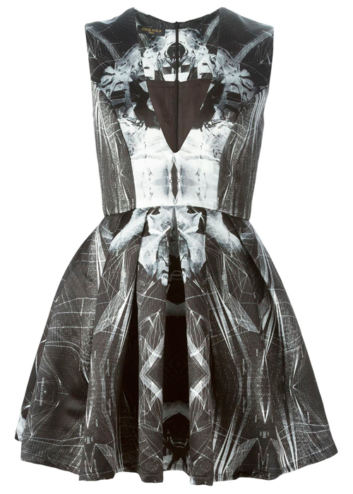 Jorge Ayala Paris - Abstract Print Skater Dress