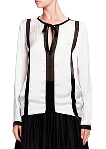 Lanvin - Contrast-Embroidered Blouse
