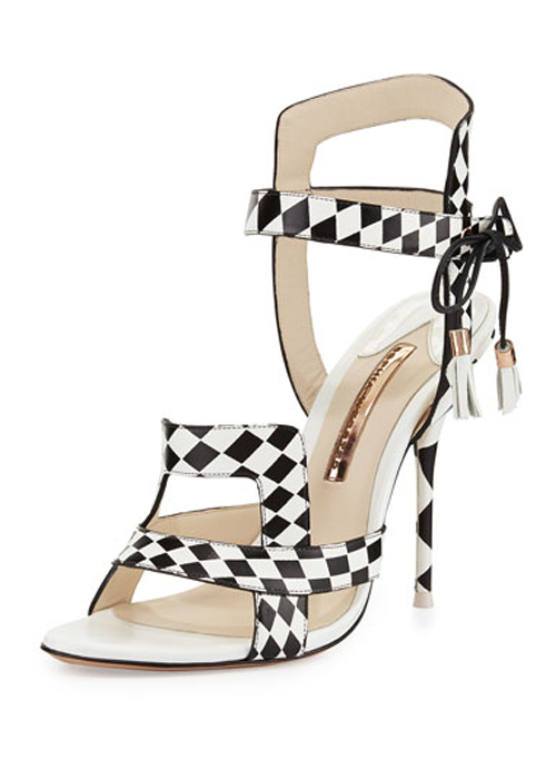 Sophia Webster - Poppy Checkered Leather Sandal