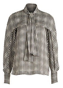 Yigal Azrouël - The Neck Printed Cape Blouse
