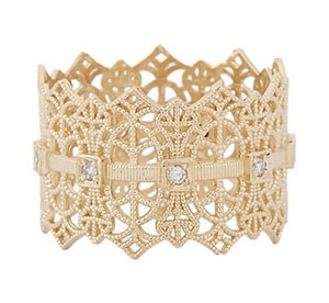 Grace Lee - Gold Lace Crown Ring