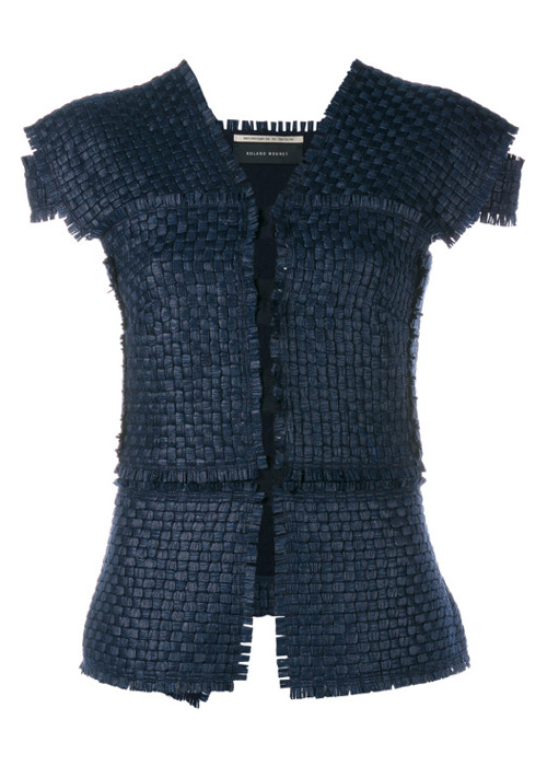 Roland Mouret - Women's Black Penfold Wool-blend Woven Jacket
