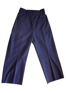 Balenciaga - Navy Wool Trousers