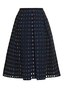 Erdem - Ina Box-pleat Fil-coupé Skirt