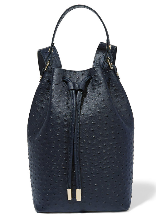 Iris and Ink - Ostrich-effect Leather Backpack