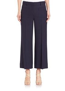 Theory - Livdale Contour Wide-Leg Cropped Pants
