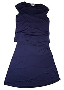 Yves Saint Laurent - Navy Viscose Dress