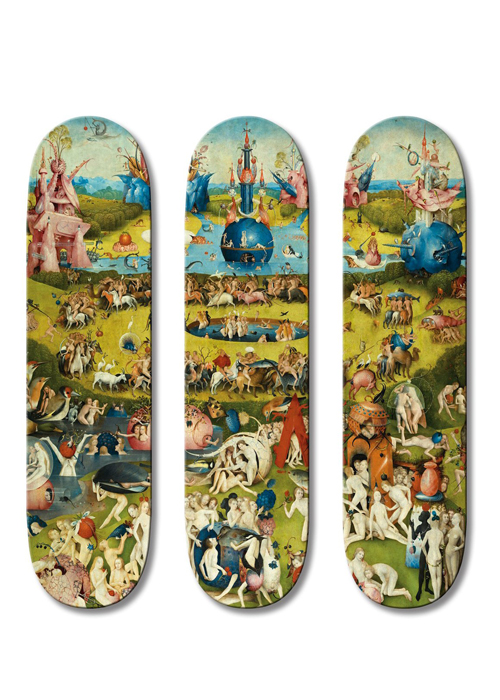 Boom Art - The Garden of Earthly Delights Skateboards Triptych