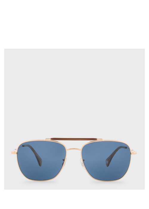 Paul Smith - Gold, Forest & Blue 'Roark' Sunglasses
