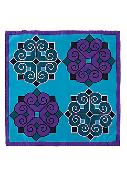 Barneys New York - Oversized Medallion Print Silk Pocket Square. I am conflicted between this and the Barneys shell scarf.

