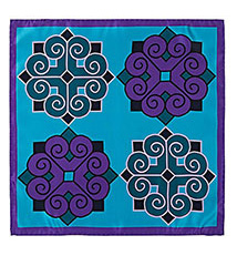 Barneys New York - Oversized Medallion Print Silk Pocket Square. I am conflicted between this and the Barneys shell scarf.