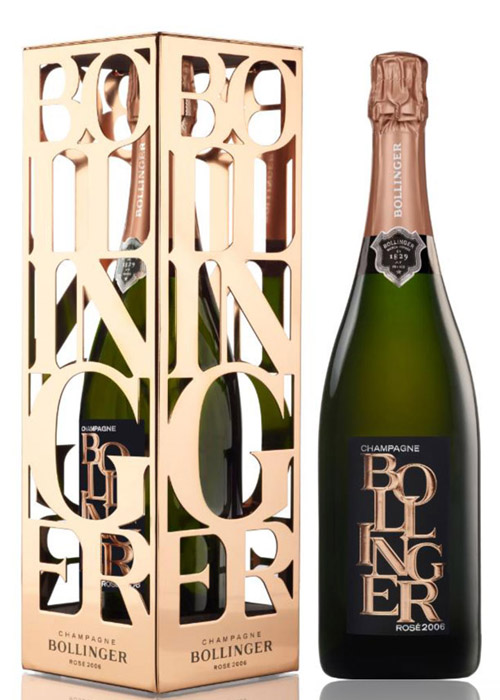 Bollinger Limited Edition Brut Rose in Metal Gift Box 2006