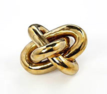 Interlude Home - Wynn Brass Knot Sculpture