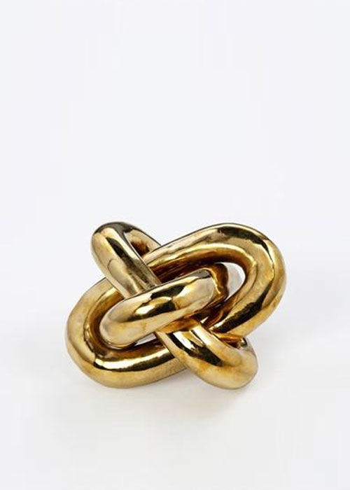 Interlude Home - Wynn Brass Knot Sculpture