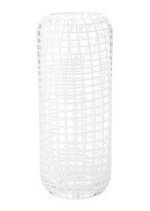 Buoy Glass Grid Vase