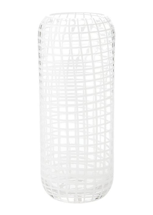 Buoy Glass Grid Vase