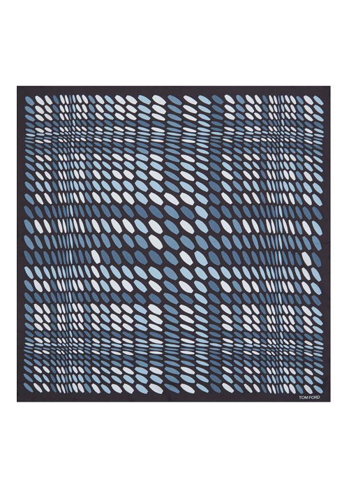 Tom Ford - Abstract Print Silk Pocket Square