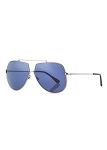 Tom Ford - Chase Double-Bar Aviator Sunglasses