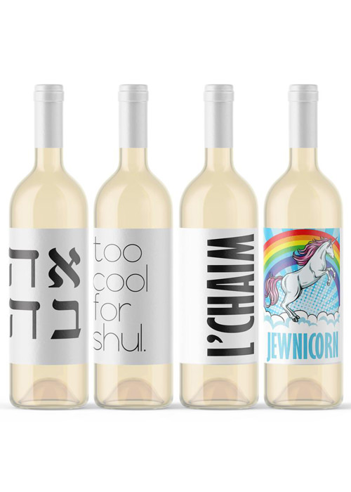 Jewish Wine Bottle Labels