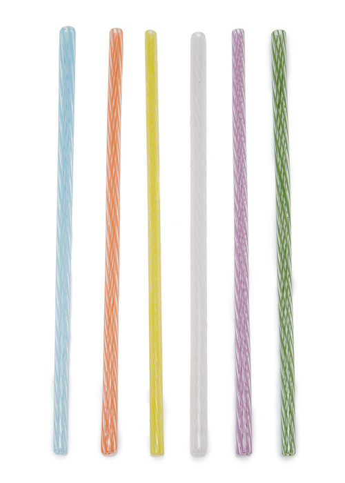 Tessaro - Swirled Glass Straws