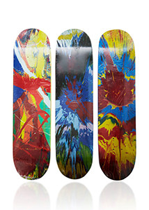 Boo-Hooray Damien Hirst x Supreme Set of Three Skateboards
