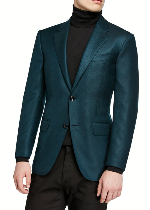Ermenegildo Zegna - Men's Cashmere Two-Button Regular-Fit Jacket