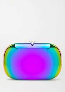 Jeffrey Levinson - Elina PLUS rainbow mirrored clutch