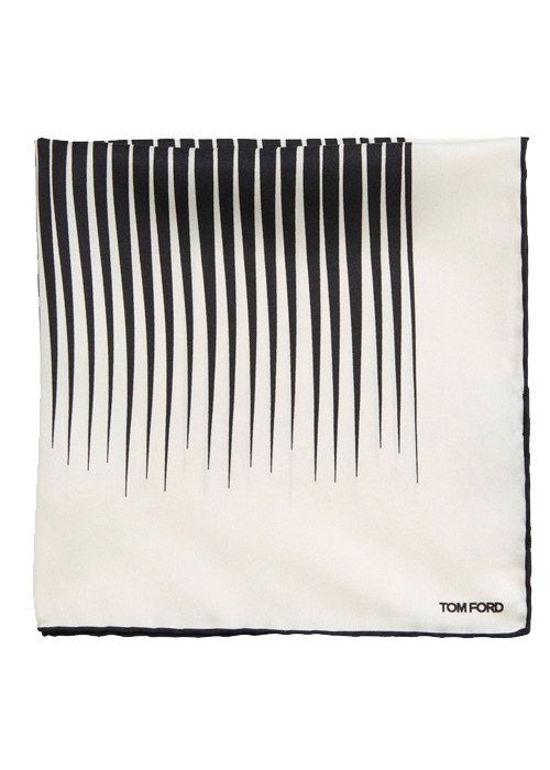 Tom Ford - Striped Silk Pocket Square