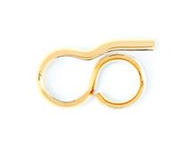 Burberry - Burberry Gold-plated Keyhole Double Ring