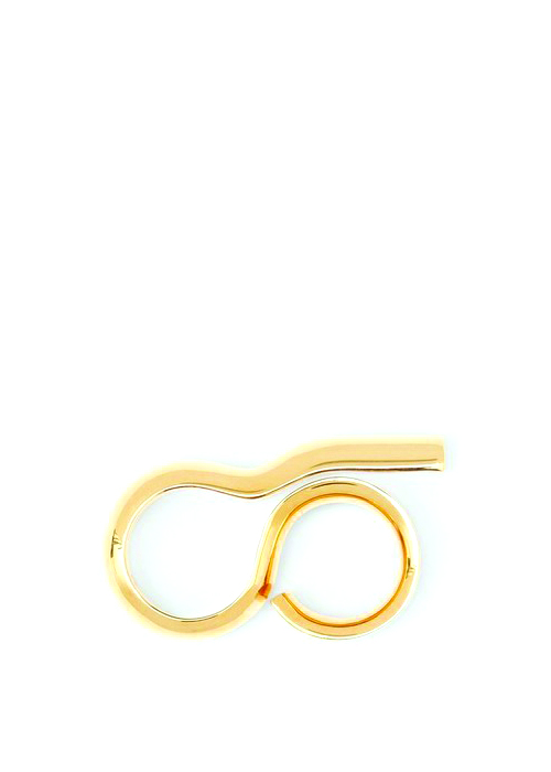 Burberry - Burberry Gold-plated Keyhole Double Ring