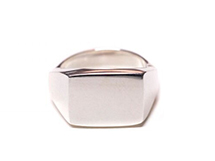 Charlotte Cauwe Studio - Delicate Signet Ring in Sterling Silver