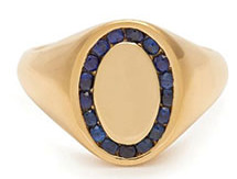 Jessica Biales - Sapphire & 18kt Gold Ring