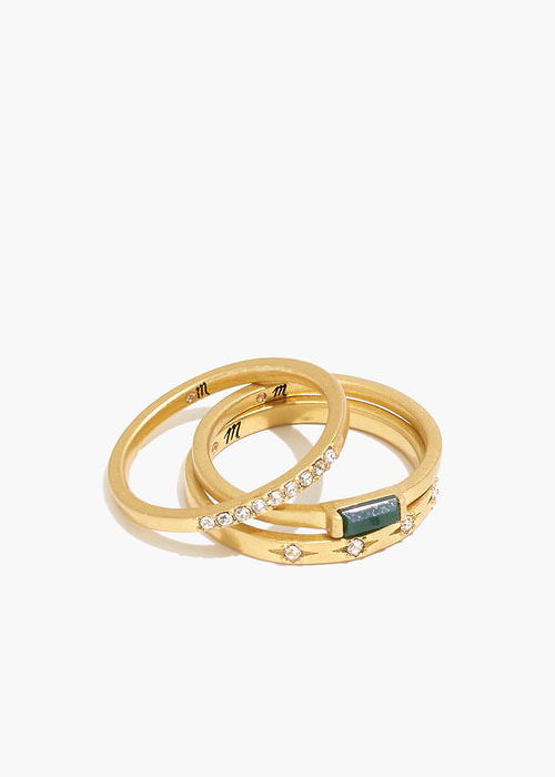Madewell - Baguette Stacking Ring Set