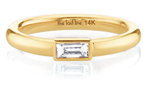 The Last Line - Diamond Bezel Baguette Ring