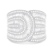 Bh Multi Effy Limited Edition 14K White Gold Diamond Art Deco Ring