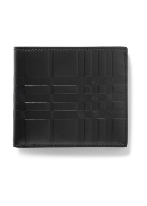 Burberry - Embossed Leather Billfold Wallet