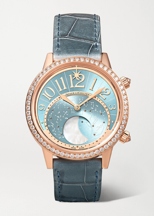 Jaeger-LeCoultre - Rendez-vous Moon Serenity Automatic 36mm 18-karat Rose Gold Alligator And Diamond Watch