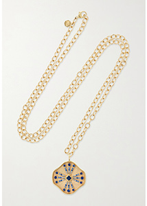 Marlo Laz - Guiding Light 14-karat Gold Sapphire Necklace
