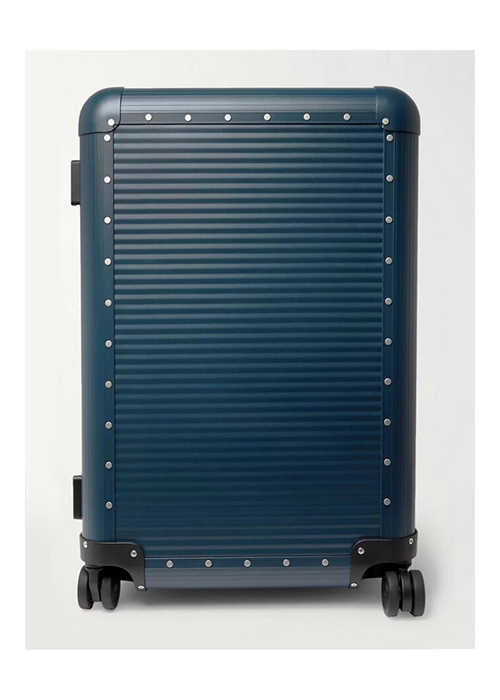 FPM Milano - Spinner Leather-Trimmed Aluminium Suitcase